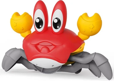 "Cangrejo caminador juguete musical interactivo para bebés gateo regalo rosa" Foto 1 de 4