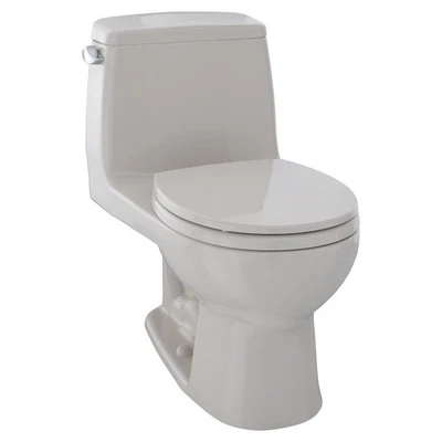 TOTO Eco UltraMax One-Piece Round Bowl Toilet with SoftClose Seat, E-Max, 1.28 - Image 1 of 3