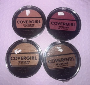Mixed Lot of 4 Covergirl Trublend So Flushed High Pigment Blush And Bronzer - Picture 1 of 2