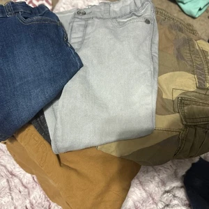 Boy’s Casual Pants Bundle - Denim, Khaki & Camo Styles - Picture 1 of 13