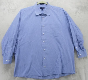 Damon Button Up Hemd Herren 2XL blau weiß kariert kariert Baumwollmischung - Bild 1 von 14