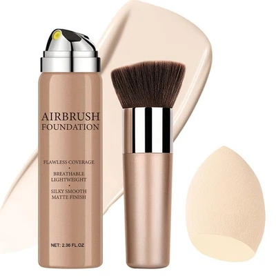 Long Lasting Waterproof Airbrush Foundation Spray - Full Coverage, Matte - Image 1 of 4