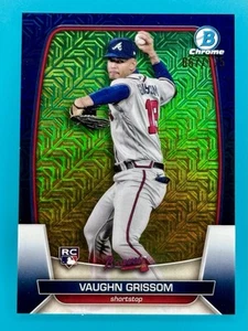 2023 Bowman Chrome #42 Vaughn Grissom Blue Mojo Refractor /150 RC Braves - Picture 1 of 2