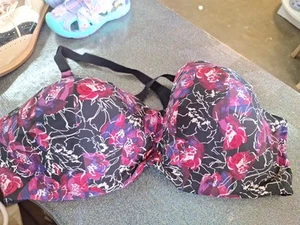 Torrid Curve Bra 44DD Wire-Free Push-Up 360 Back Smoothing Floral - Picture 1 of 3