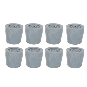 10pcs Rubber Crutch Tip Set Professional Gray Cane Walker Tip Replacement Ac CTX - Picture 1 of 12