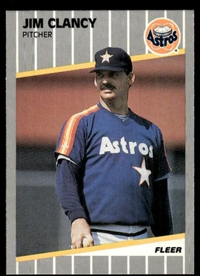 1989 Fleer Update Jim Clancy Houston Astros #U-88 - Image 1 of 2