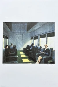 EDWARD HOPPER - Chair Car - signed, numbered edition 133/150, 38x57 cm - Picture 1 of 6