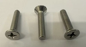1/4" x 1 1/4", Stainless Steel, UNF, Countersunk Pozi Machine Screws. - Picture 1 of 3