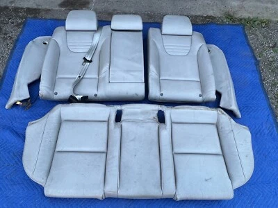 Audi S4 B6 B7 8E 2003-2009 asientos traseros completos de cuero Recaro OEM #684EM Foto 1 de 4