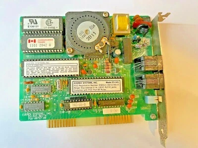 VINTAGE EVEREX EV-943 8 BIT 2400 BPS MODEM - PULLED FROM WORKING SYSTEM - Image 1 of 3