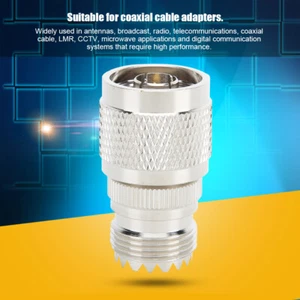 3pcs Straight N Type Male To UHF SO-239 Female Adapter Connector For Coaxial SG5 - Zdjęcie 1 z 8