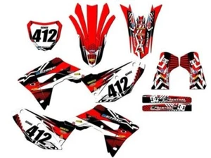 2019-2021 CRF 250 RX MAYHEM Red Senge Graphics Kit Compatible with Honda - Picture 1 of 10