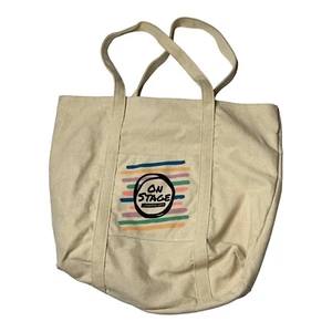 Stampin' Up On Stage Canvas Tote Reusable Bag Organizer Groceries 18 x 14 x 6 - Picture 1 of 7
