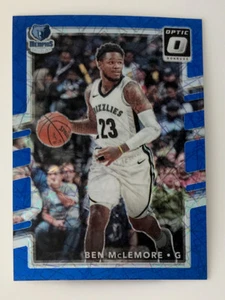 2017-18 Panini Donruss Optic Ben McLemore Grizzlies Blue Velocity Prizm #74! - Imagen 1 de 2