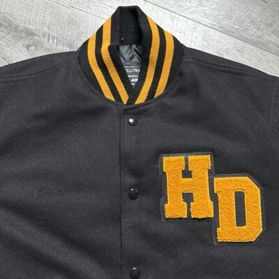 Chaqueta Letterman Universitaria De Colección Años 90 Holloway Black Hills Dales Bar Icehouse Pequeña Foto 1 de 4