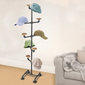 Gorras de piso multifuncionales soporte para sombreros de 5 niveles exhibición al por menor gorra estante - Imagen 1 de 14
