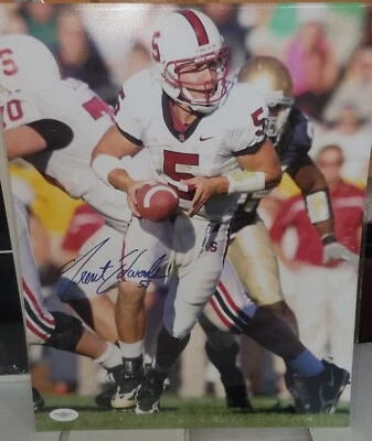 TRENT EDWARDS Former Stanford and NFL QB  SIGNED 11x14" photo JSA Authenticated  - Image 1 of 4