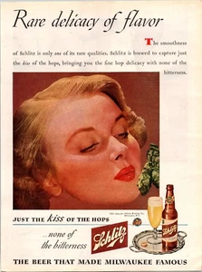 VINTAGE 1944 SCHLITZ BIERDRUCK ANZEIGE - Bild 1 von 1