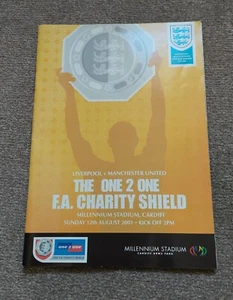 2001 Liverpool v Manchester United Charity Shield - Picture 1 of 2