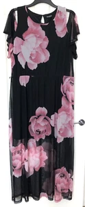 Lovely Nina Leonard Maxi Dress Excellent Unmarked Condition Size 4XL - Picture 1 of 8