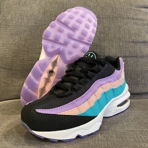 Air Max 95 (GS) 'Have a Nike Day' Black White Hyper Jade CI5645-001 Sz 4.5Y WM 6 - Picture 1 of 9