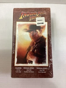 Indiana Jones Trilogy VHS 3-Tape BOX SET 1989 Harrison Ford, Sean Connery - Picture 1 of 5