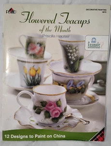 Flowered Teacups of the Month by Priscilla Hauser Plaid #9870 - Picture 1 of 4