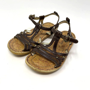 Carter's Debbie Sandals Brown Toddler Girls Size 8M 