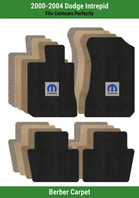 Alfombrillas delanteras y traseras Lloyd Berber para Dodge Intrepid '00-04 con M-Mopar azul Foto 1 de 4