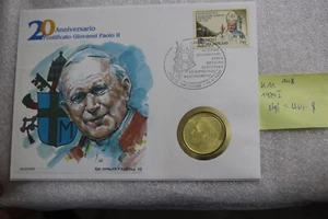 🧠🇻🇦 VATICAN COIN COVER JPII SILVER 1979 500 LIRE B58 #9 - Picture 1 of 5