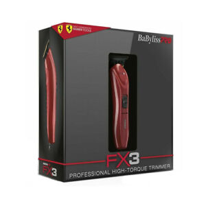 BaByliss PRO FX3 Red T-Blade High-Torque Cordles FXX3T Zero-Gap Hair Trimmer-New