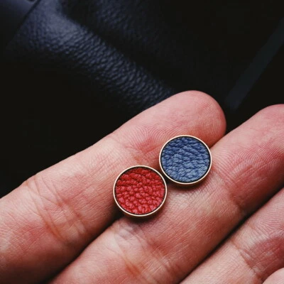 1-2PCS Red/Blue Soft Shutter Release Button Leather for Fujifilm Leica Sony - Image 1 of 4