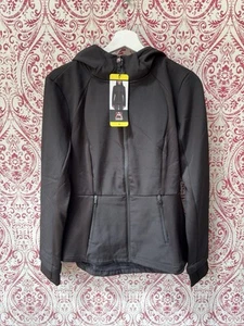 Avalanche Women's Black Soft Shell Fleece Lined Hooded Jacket - Size Small BNWT - Picture 1 of 10