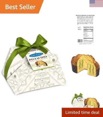 Panettone italiano con crema de pistacho - Delicia gourmet importada - 28,21 oz Foto 1 de 4