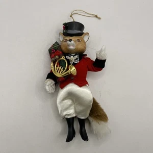 Kurt S. Adler Fox With French Horn Christmas Vintage - Equestrian Hunting - Picture 1 of 5