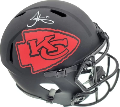 ¡OFERTA! Casco Tyreek Hill Auto Chiefs Eclipse Negro Talla Completa Velocidad Réplica Beckett Foto 1 de 4