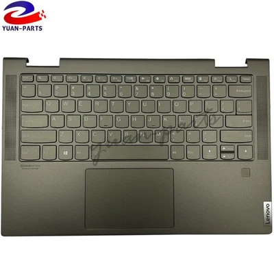 Nuevo Lenovo Yoga 7-14ITL5 82BH verde musgo reposamanos teclado retroiluminado 5CB1A08879 EE. UU. Foto 1 de 4