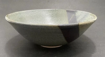 studio pottery bowl signed LW Centerpiece Fruit Bowl Handmade & Painted - Image 1 of 4