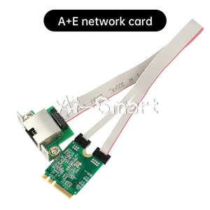 M.2 Network Card 2.5G/100/1000Mbps A+E To Gigabit Ethernet Card for Desktop PC - Picture 1 of 5