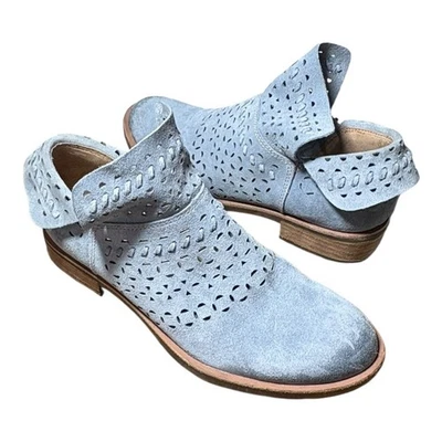 Botines de gamuza Sofft Bristow corte lazer talla 8 ¡azul cambray! Foto 1 de 4