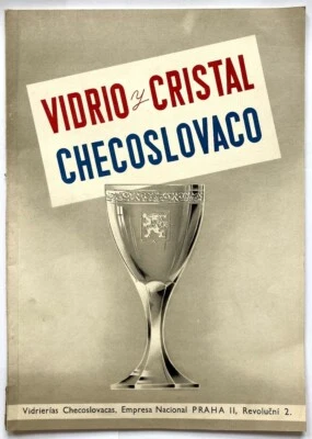Original Vintage Booklet CZECHOSLOVAKIA - GLASS - CRYSTAL - CATALOGUE - 1940s - Image 1 of 4