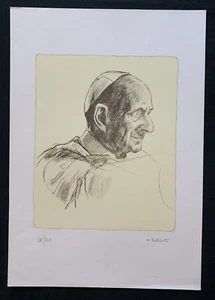 Dina Bellotti, Paolo VI, Lithographie, handsigniert und nummeriert - Picture 1 of 1