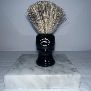 The Art of Shaving Brush New York Genuine Badger Bristle Black Resin Handle - Picture 1 of 1