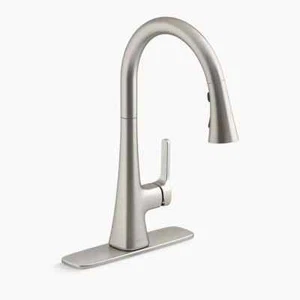 Kohler Guild Pull-Down Kitchen Sink Faucet 3-function K-R33912-VS Stainless Used - Picture 1 of 4