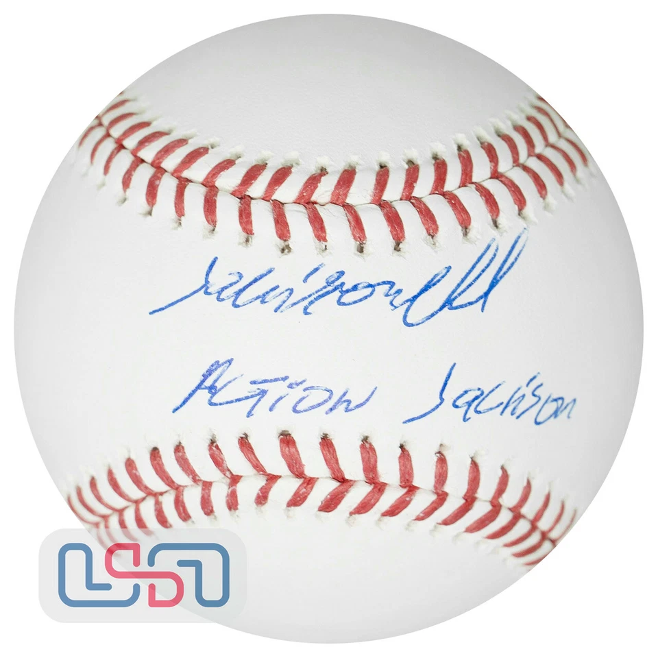 Jackson Chourio Brewers Signed "Action Jackson" Major League Baseball USA SM JSA - Image 1 of 4
