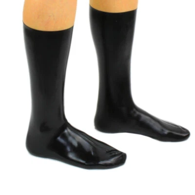 LatexDreamwear - 100% Latex Socken /  Latexsocken schwarz in den Größen S   -XL - Bild 1 von 4