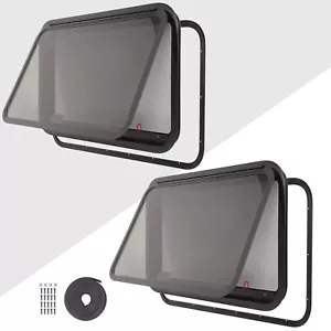 36" W x 22" H RV Emergency Push Out Exit Window For Camper Dark Tempered Glass - Picture 1 of 44
