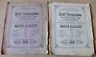 KLASSERT ZWOLF VORTRAGSSTUCKE VIOLIN & PIANO SHEETMUSIC BOOK 4 +SOLO VIOLIN 1893