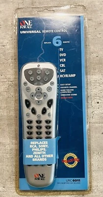 Universal Remote By One For All G043704  (URC 6011) Replaces 6 Remotes - Image 1 of 4