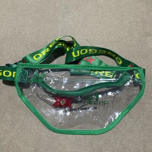 Usado en Excelente Condición University of Oregon Ducks Dos Equis Bolso Transparente Fannypack Bolso Cinturón Cintura - Imagen 1 de 5